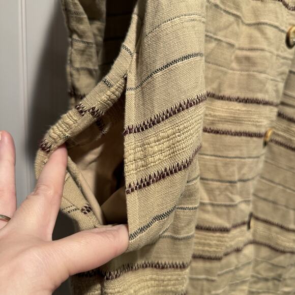 Soft Surroundings Verde Jacket Tan Longline Size Large - Picture 4 of 7